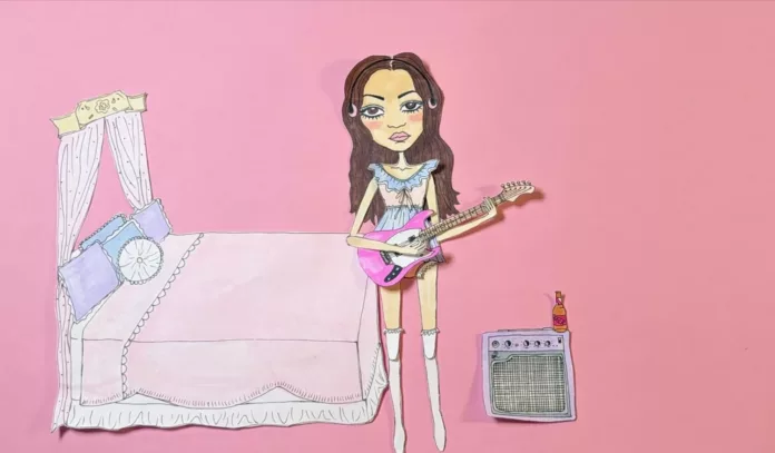 Fotografia promocional de Olivia Rodrigo para su nuevo sencillo 'Drop Dead''