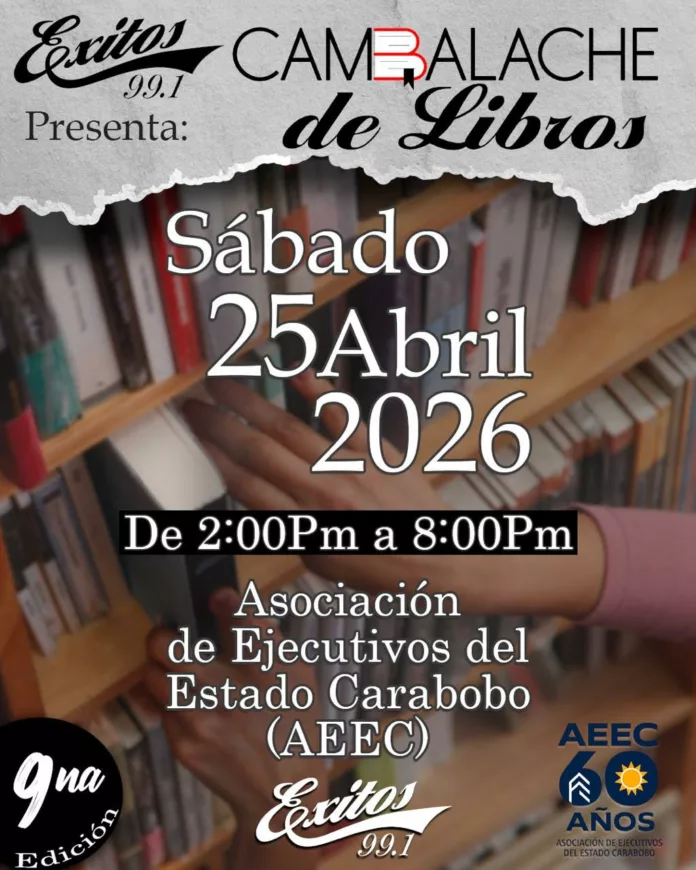 Foto: Cortesía Éxitos 99.1 FM celebrará novena edición del Cambalache de Libros este 25 de abril